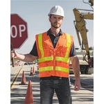 Kishigo Unisex Prismatic Hydrowick-Lite Multi Zipper Vest