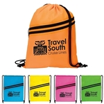 Good Value™ Neon Multi-Zippered Drawstring Backpack