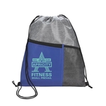 Good Value™ Heathered RPET Non-Woven Drawstring Backpack