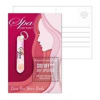 Full-color customizable direct mail post card with 3.5" nail file with......