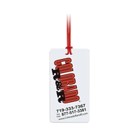 Self-laminating vinyl luggage tag with standard ID card.... from ASI 68507...