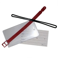 Vinyl luggage tag with slide-in ID card and standard loop strap.... from ASI...