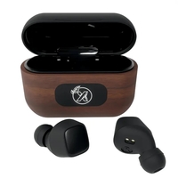 SCX Design™ Walnut Wood Wireless Earbuds and Charging Case... from ASI 40480...