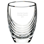 MARIO CIONI Siena Clear Crystal Vase