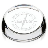 Clear Slant-Top Paperweight... from ASI 40480 Koozie Group / Norwood