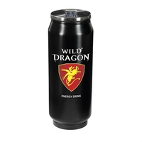 17 oz. double wall, vacuum insulated, stainless steel pop-top can drink......