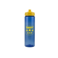 25 oz. plastic bottle with twist-on cap, wide mouth opening and... from ASI...