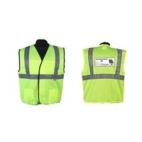 Green safety vest, ANSI class 2, mesh breakaway (med - 5xl),... from ASI...