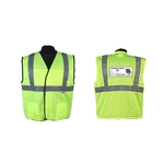 Green safety vest, ANSI class 2, mesh breakaway (med - 5xl)