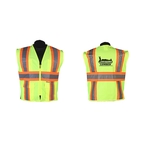 Green safety vest, ANSI class 2 (med - 5xl)