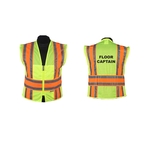 Green safety vest, ANSI class 2 (med - 5xl)
