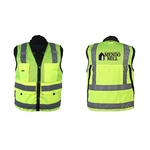 Green safety vest, ANSI class 2 (med - 5xl)