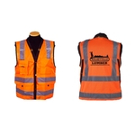 Orange safety vest, ANSI class 2 (med - 5xl)