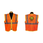Orange safety vest, ANSI class 2, (med-5xl)