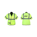 Green safety vest, ANSI class 3 (med - 4xl)