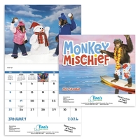 Good Value™ Monkey Mischief - Stapled Calendar