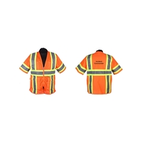 Orange safety vest, ANSI class 3, mesh with zipper (med -... from ASI 79951...