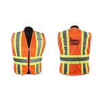 Orange incident command vest (regular and jumbo)