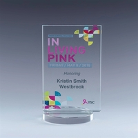 Avante award made of starphire crystal with texture and dimension for... from...