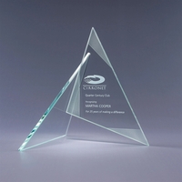 This Zephyr award is a collaboration of jade triangles and etched... from ASI...