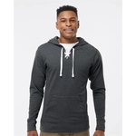J. America Unisex Jersey Sport Lace Hooded Pullover