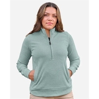J. America Women's Element Fleece Quarter-Zip Sweatshirt... from ASI 84358...
