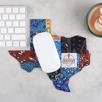 Show off your state pride with this Texas-shaped mousepad made for... from...