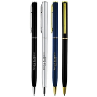 Berkley Ballpoint Pen with Chrome Trim (Gold Tone)
