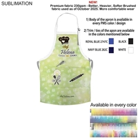 Polyester Bib Apron, 2 Pockets, White or Stock Colored ties