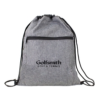 Heather gray drawstring bag... from ASI 40544 Binaco
