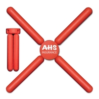 4" L x 1-3/8" W (closed) foldable silicone trivet that's heat... from ASI...