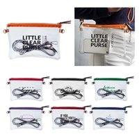 9 5/16" x 5 7/8" x 1" clear crossbody tote with... from ASI 62190 Illini