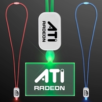 LED Lanyard with Acrylic Rectangle Pendant.... from ASI 34194 ALightPromos /...