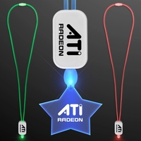 Neon Look LED Cool Lanyards with Acrylic Pendants.... from ASI 34194...