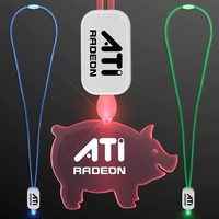 Neon Look LED Cool Lanyards with Acrylic Pendants.... from ASI 34194...