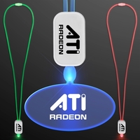 Neon Look LED Cool Lanyards with Acrylic Pendants.... from ASI 34194...