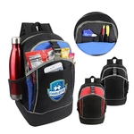 600D Polyester Daily Backpack with Heavy Vinyl Backing