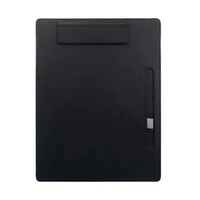 PU leather A4 clipboard with metal clip plus 1 color silkscreen... from ASI...