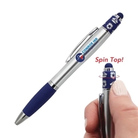 Police Spin Top Pen with Stylus, Full Color Digital... from ASI 30270 Aakron...