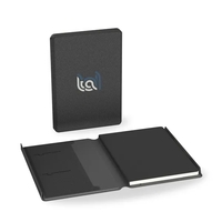 A compact, professional notebook designed for secure and organized...
