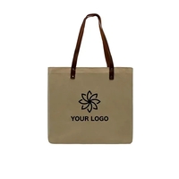 Union/USA Made durable 10 oz natural cotton canvas tote with riveted... from...