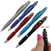 Halcyon® Silhouette Spin Top Pen with Stylus, Full Color Di