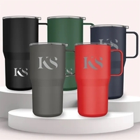 Stay hydrated with a sustainable, insulated tumbler. Made from recycled...