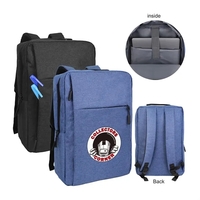 this sleek pocket-filled backpack has hidden zip front pocket for small......