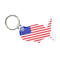 USA Key Fob with Flag