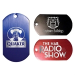 Dog Tag with 4 1/2" Ball Chain, Laser Engraved