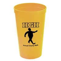 Reusable and recyclable polypropylene 20 oz. stadium cup.... from ASI 40480...