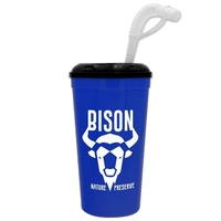 Stadium cup, 32 oz. with Lid and Straw BPA free.... from ASI 40480 Koozie Group