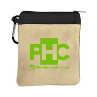 Canvas Zipper Tote with Carabiner... from ASI 40480 Koozie Group