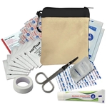 Garyline® Canvas Zipper Pouch First Aid Kit - 44 Piece